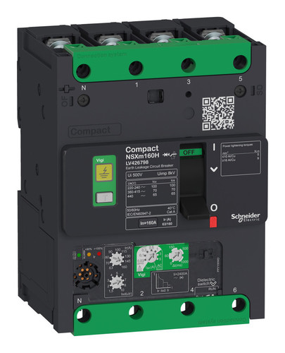 Силовой автомат Schneider Electric Compact NSX, 16кА, 4P, 100А