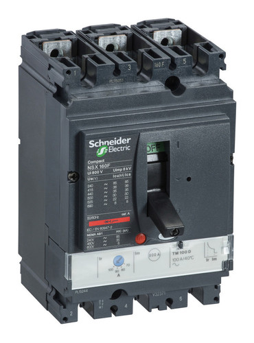 Силовой автомат Schneider Electric Compact NSX 160, TM-D, 70кА, 3P, 125А