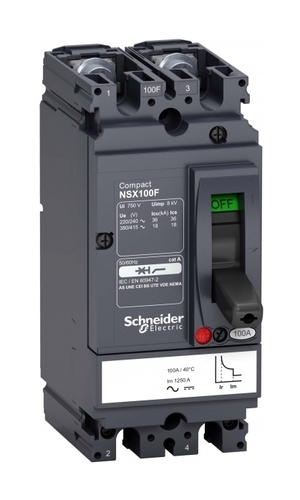 Силовой автомат Schneider Electric Compact NSX, 18кА, 2P, 30А