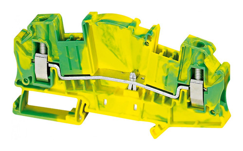 Клемма для заземления с винтовым зажимом Schneider Electric TERMINAL 6 мм², желто-зеленый, NSYTRV62TTPE