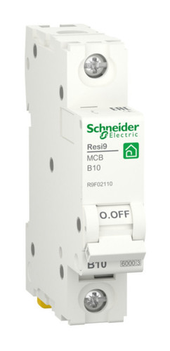 Автоматический выключатель Schneider Electric Resi9 1P 10А (B) 6кА, R9F02110