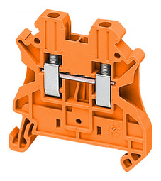 Клеммник винтовой проходной Linergy TR 2,5 мм², оранжевый, NSYTRV22AR
